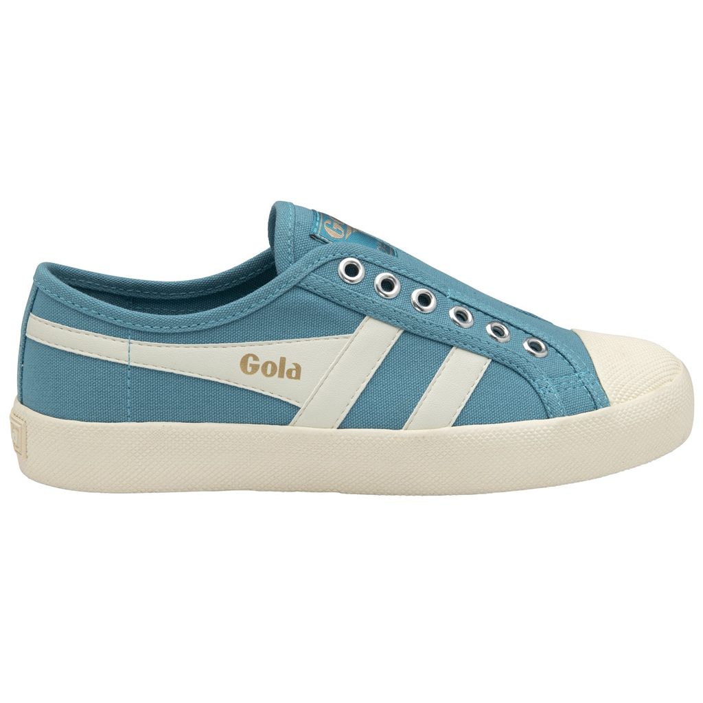 Gola Vegan Classics Coaster Slip Shoes Bílé CZ | EDIA-60192