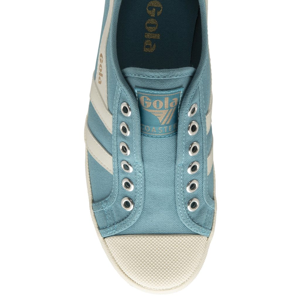 Gola Vegan Classics Coaster Slip Shoes Bílé CZ | EDIA-60192