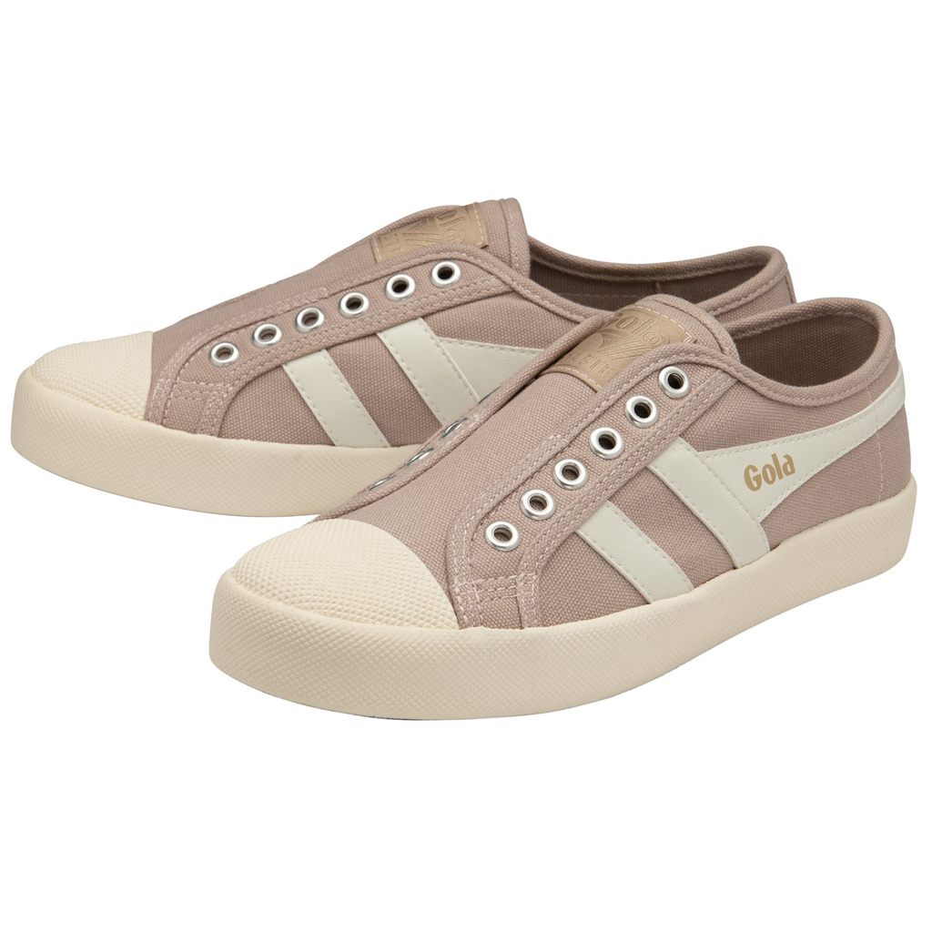 Gola Vegan Classics Coaster Slip Shoes Bílé CZ | OUIY-63540