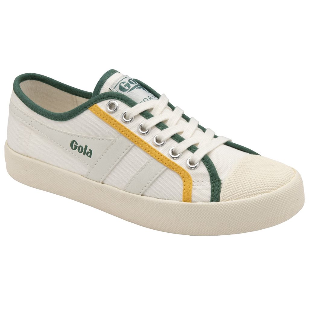 Gola Vegan Classics Coaster Smash Shoes Bílé Tmavě Zelene CZ | FBQU-07842