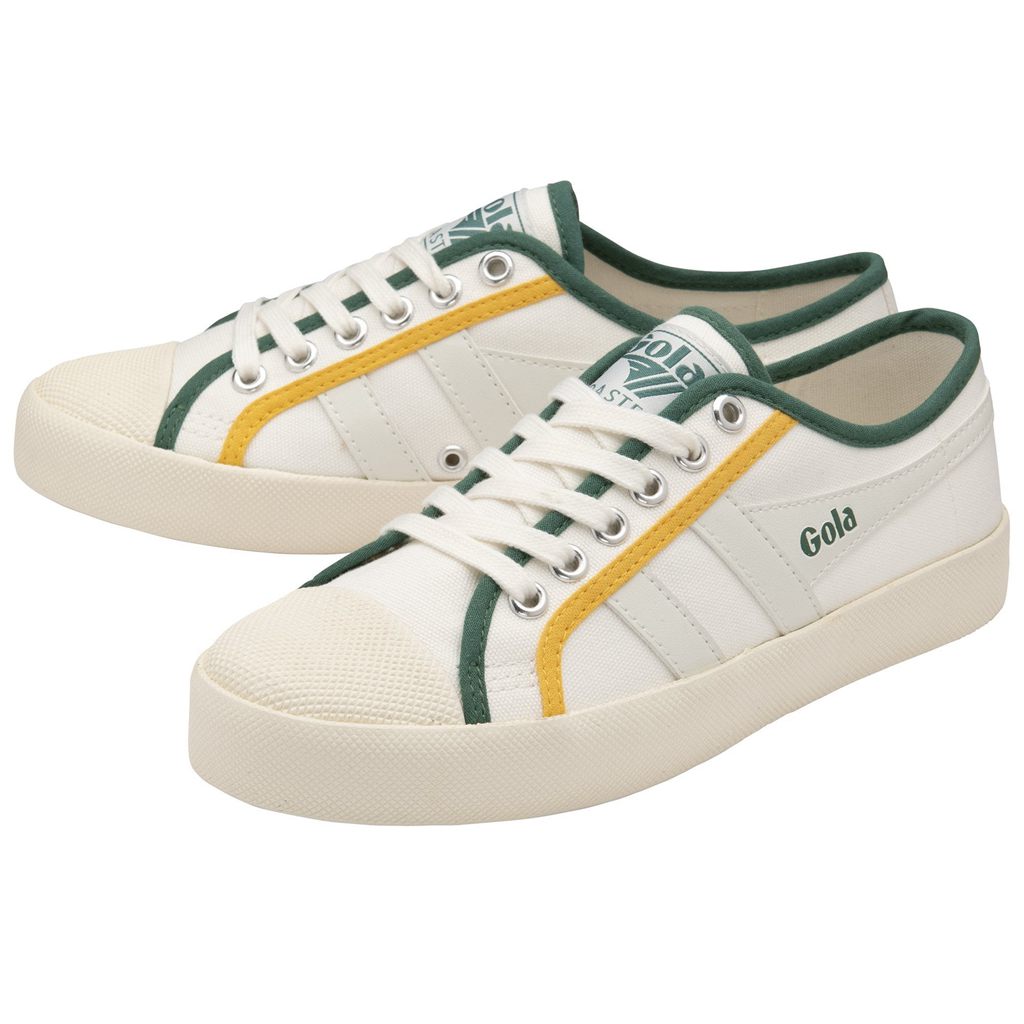 Gola Vegan Classics Coaster Smash Shoes Bílé Tmavě Zelene CZ | FBQU-07842