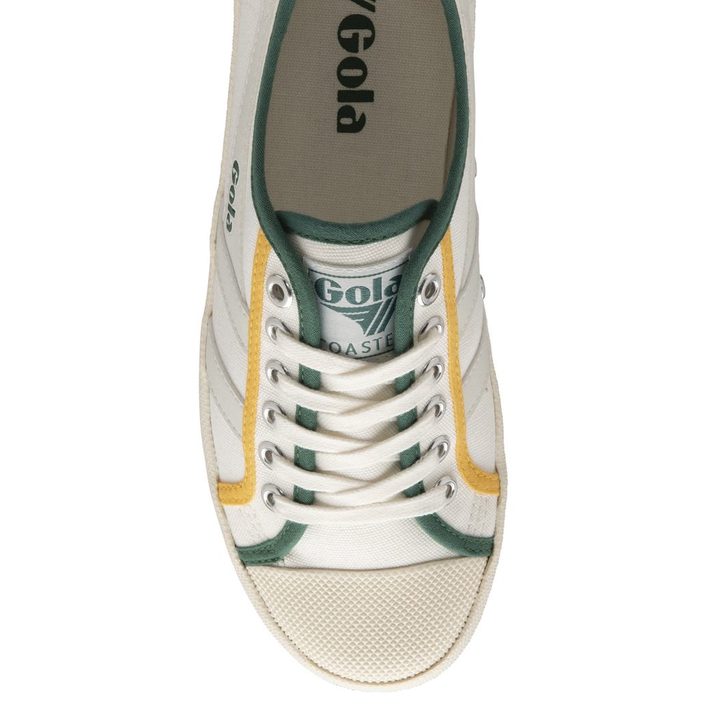 Gola Vegan Classics Coaster Smash Shoes Bílé Tmavě Zelene CZ | FBQU-07842