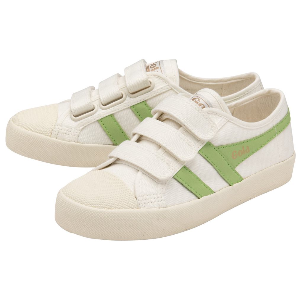 Gola Vegan Classics Coaster Strap Sneakers Bílé Zelene CZ | JWCG-34907