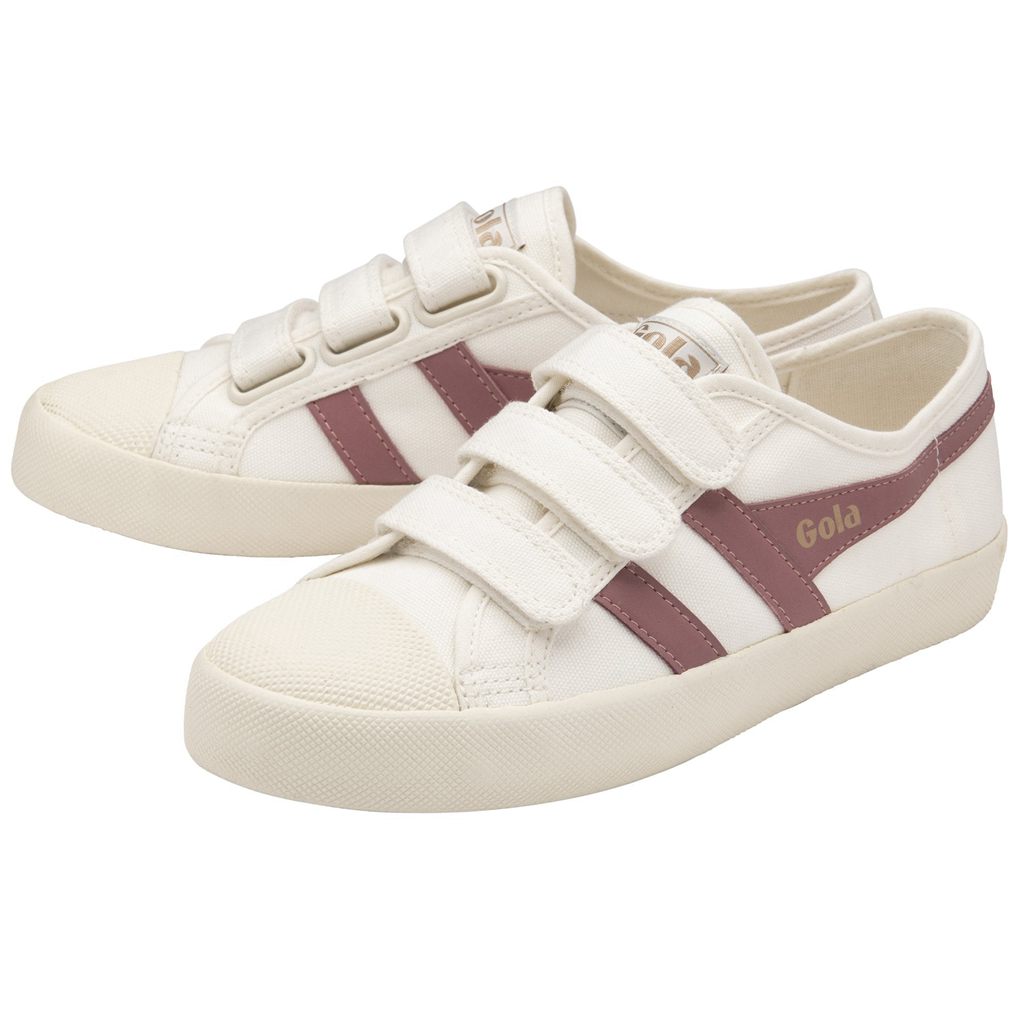 Gola Vegan Classics Coaster Strap Sneakers Bílé Růžové CZ | DIVR-47023