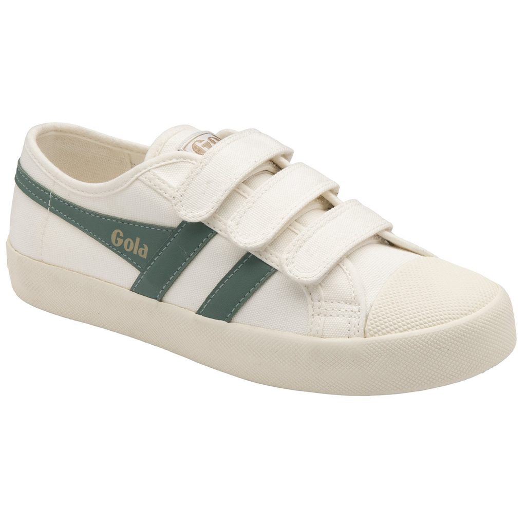 Gola Vegan Classics Coaster Strap Sneakers Bílé Zelene CZ | PHJQ-47598