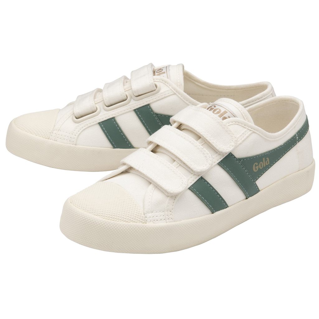 Gola Vegan Classics Coaster Strap Sneakers Bílé Zelene CZ | PHJQ-47598