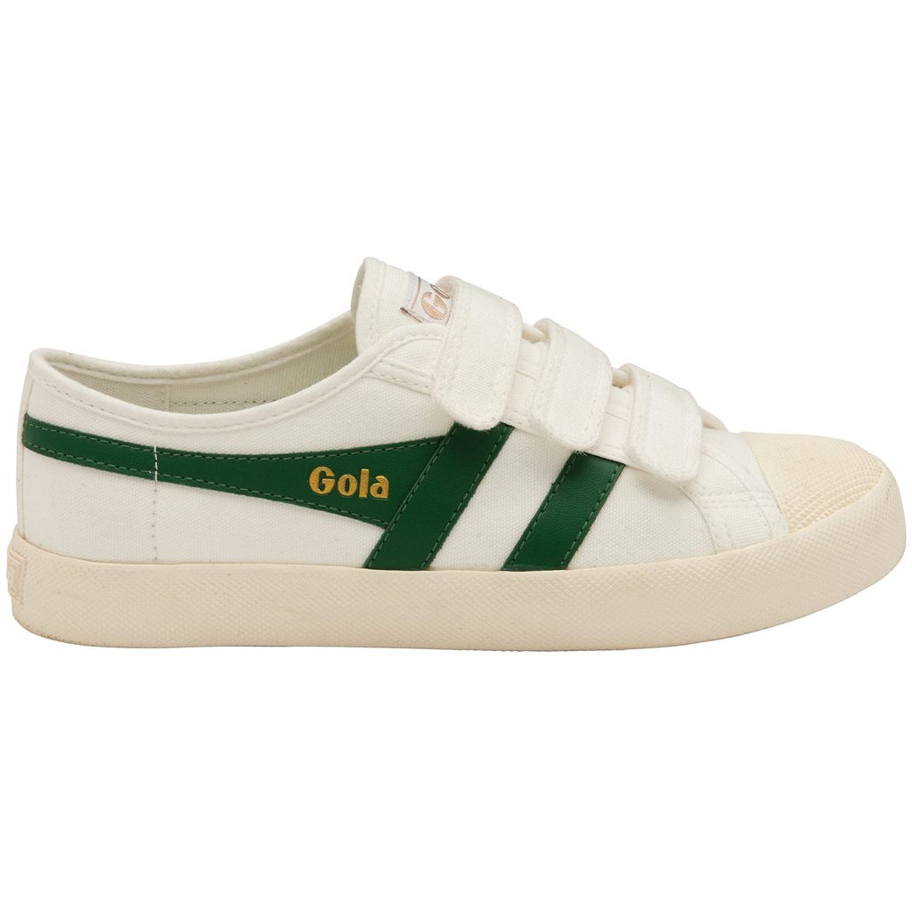 Gola Vegan Classics Coaster Strap Sneakers Bílé Tmavě Zelene CZ | NKOR-98732
