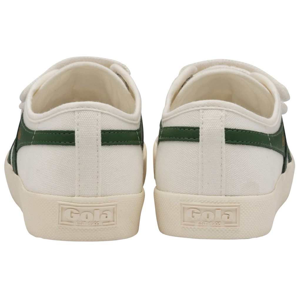 Gola Vegan Classics Coaster Strap Sneakers Bílé Tmavě Zelene CZ | NKOR-98732