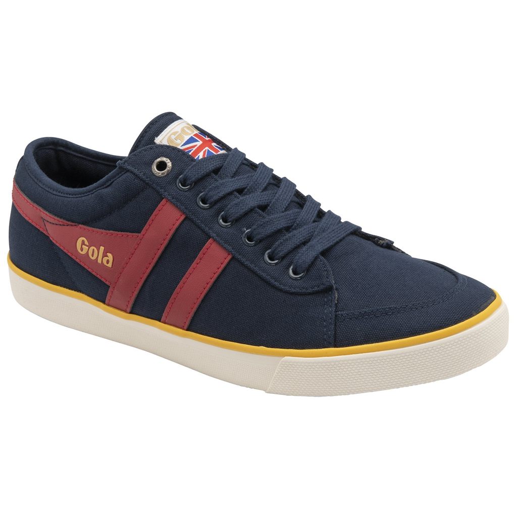 Gola Vegan Classics Comet Plimsoll Sneakers Tmavě Blankyt Tmavě Červené CZ | FQEU-82130