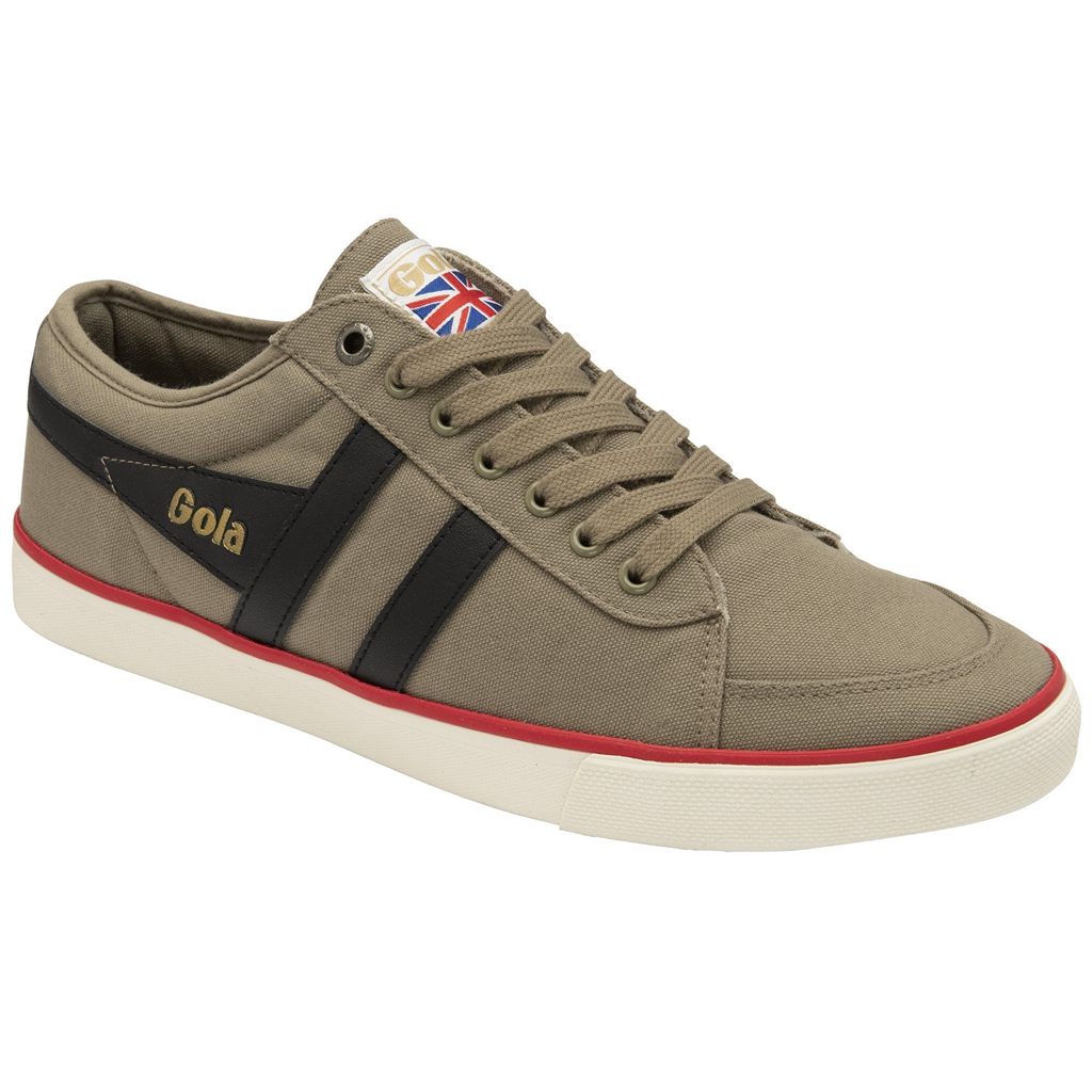 Gola Vegan Classics Comet Plimsoll Sneakers Černé Tmavě Červené CZ | AOZH-58912