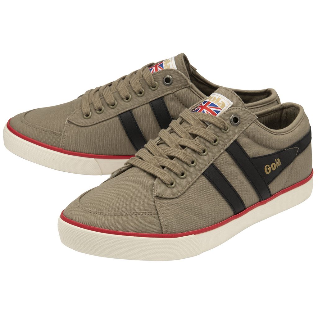 Gola Vegan Classics Comet Plimsoll Sneakers Černé Tmavě Červené CZ | AOZH-58912