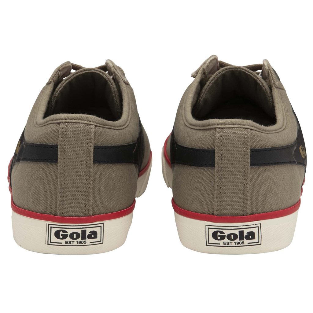 Gola Vegan Classics Comet Plimsoll Sneakers Černé Tmavě Červené CZ | AOZH-58912