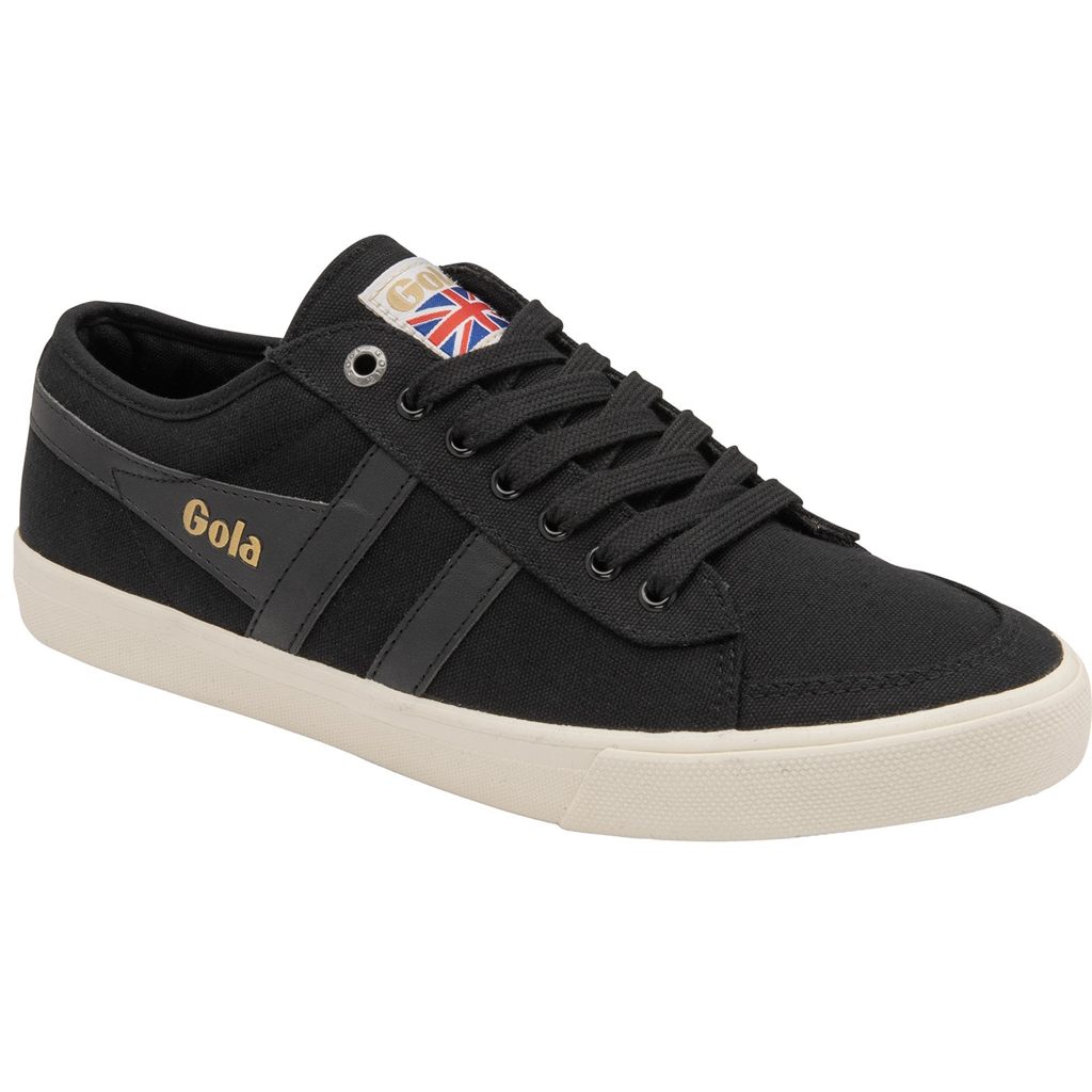 Gola Vegan Classics Comet Plimsoll Sneakers Černé Černé Bílé CZ | JQRZ-67304