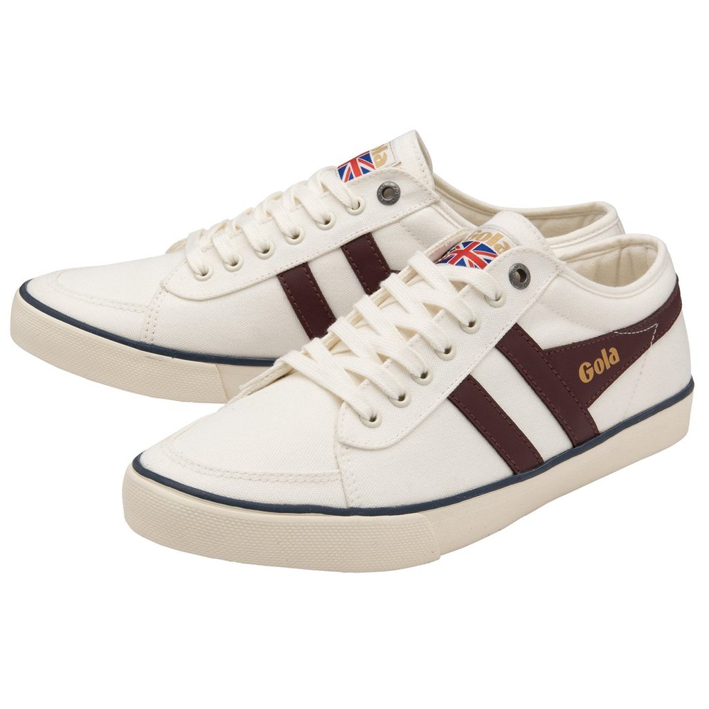 Gola Vegan Classics Comet Plimsoll Sneakers Bílé Vínové Tmavě Blankyt CZ | JLXT-90725