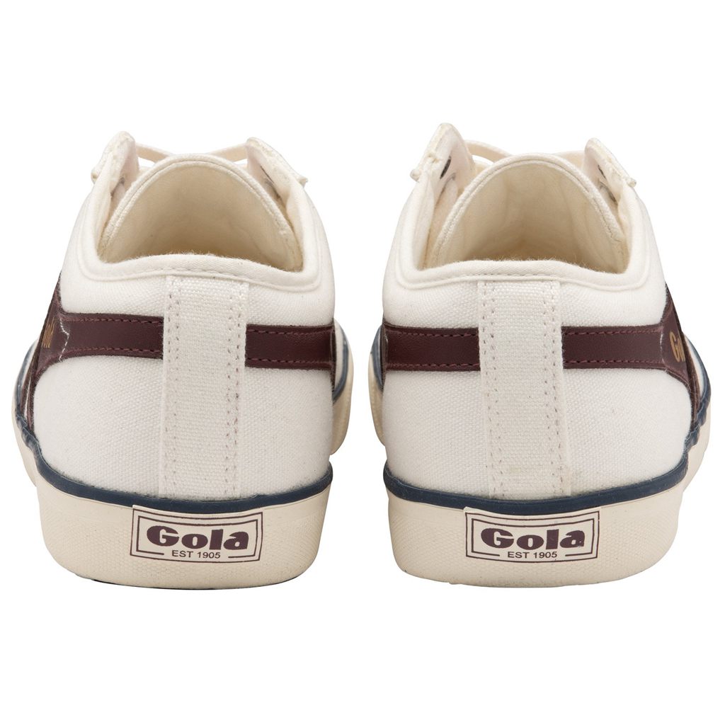 Gola Vegan Classics Comet Plimsoll Sneakers Bílé Vínové Tmavě Blankyt CZ | JLXT-90725