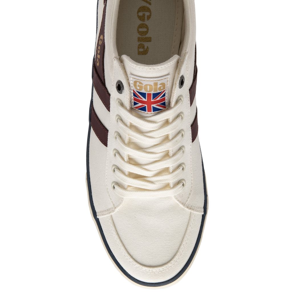 Gola Vegan Classics Comet Plimsoll Sneakers Bílé Vínové Tmavě Blankyt CZ | JLXT-90725