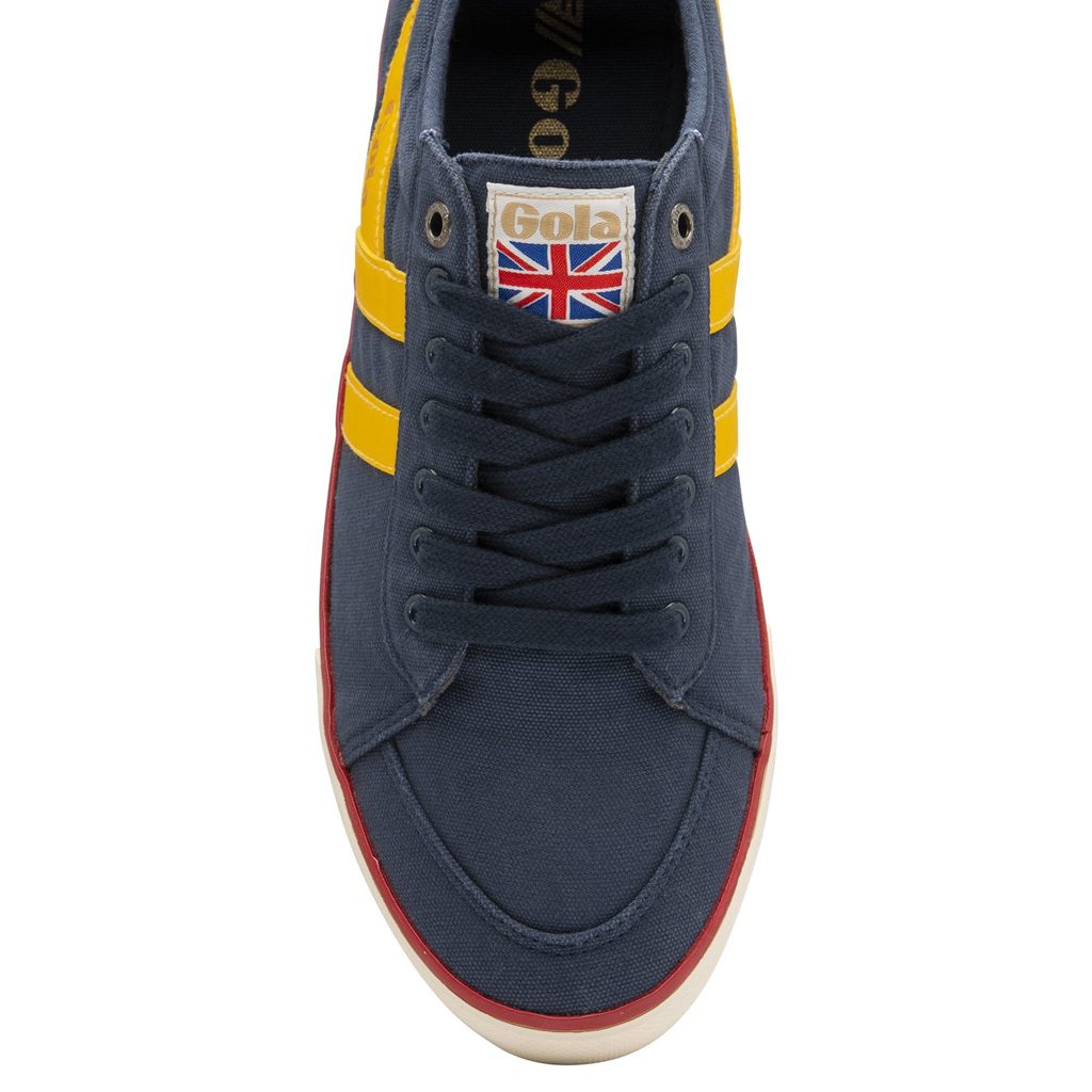 Gola Vegan Classics Comet Plimsoll Sneakers Tmavě Blankyt Červené CZ | HBCD-23016