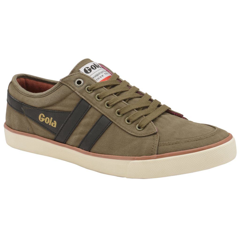Gola Vegan Classics Comet Plimsoll Trainer Hnědožlutý Černé CZ | FLBE-10653