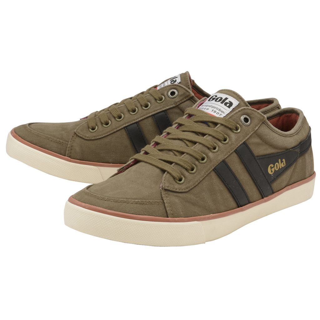 Gola Vegan Classics Comet Plimsoll Trainer Hnědožlutý Černé CZ | FLBE-10653