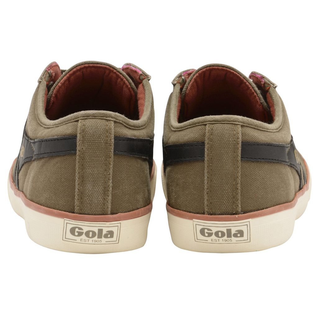 Gola Vegan Classics Comet Plimsoll Trainer Hnědožlutý Černé CZ | FLBE-10653