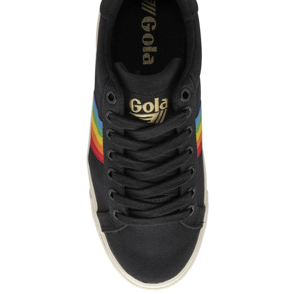 Gola Vegan Classics Orchid Platform Rainbow Shoes Černé CZ | XRHZ-67593