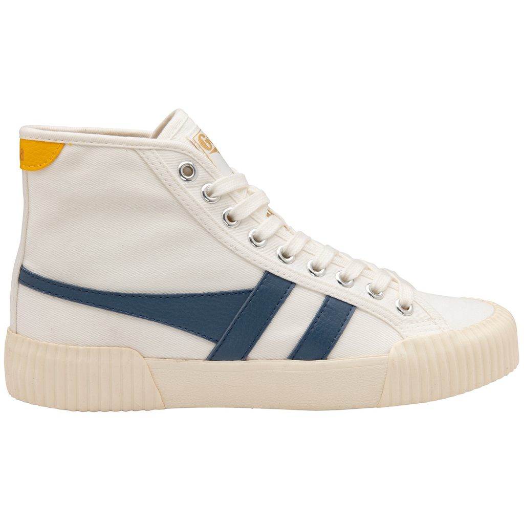 Gola Vegan Classics Rally High Plimsoll Sneakers Bílé CZ | GBFQ-78049