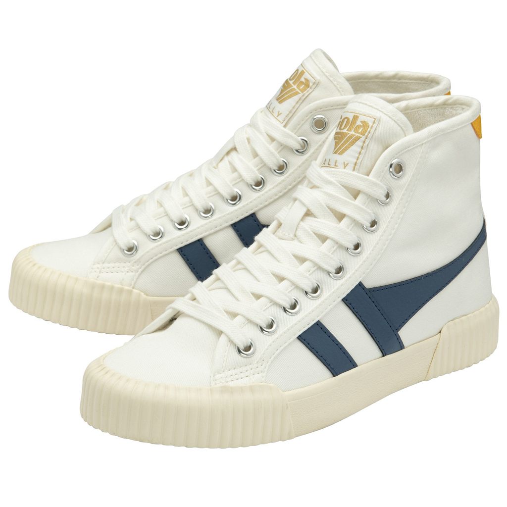 Gola Vegan Classics Rally High Plimsoll Sneakers Bílé CZ | GBFQ-78049