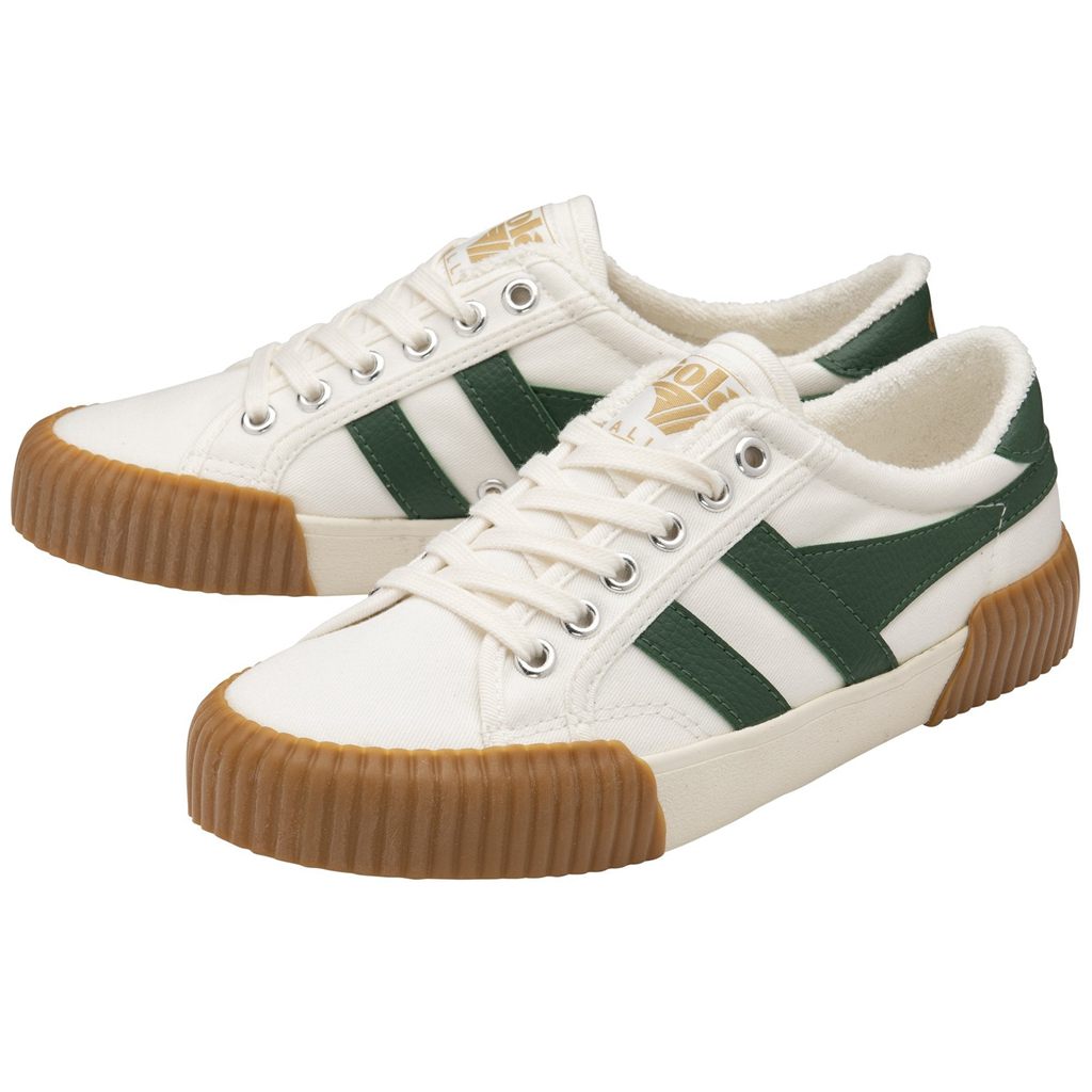 Gola Vegan Classics Rally Plimsoll Sneakers Bílé Zelene CZ | YCMA-81694