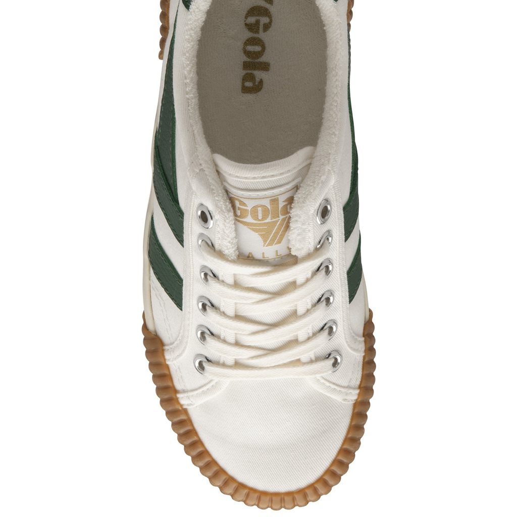 Gola Vegan Classics Rally Plimsoll Sneakers Bílé Zelene CZ | YCMA-81694