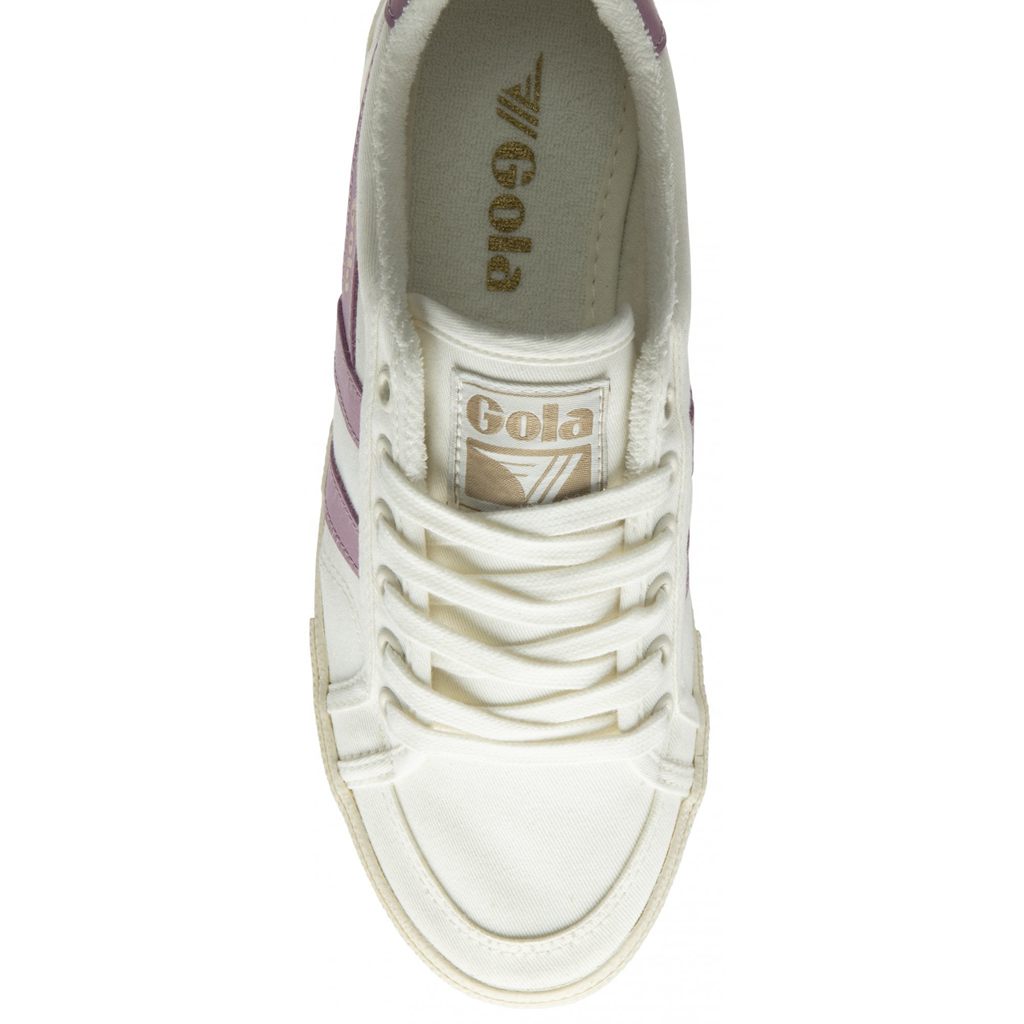 Gola Vegan Classics Stratus Plimsoll Sneakers Bílé CZ | SVER-37481