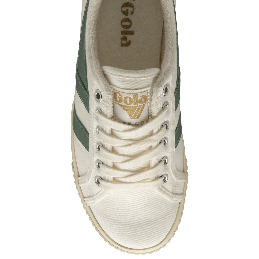 Gola Vegan Classics Tennis Mark Cox Sneakers Bílé Zelene CZ | YQNR-07293