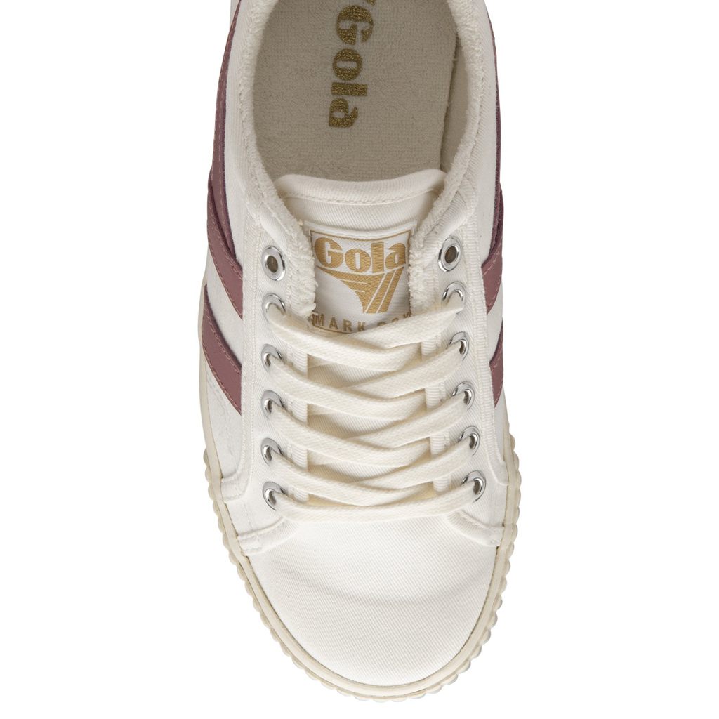 Gola Vegan Classics Tennis Mark Cox Sneakers Bílé Růžové CZ | QCXY-49178