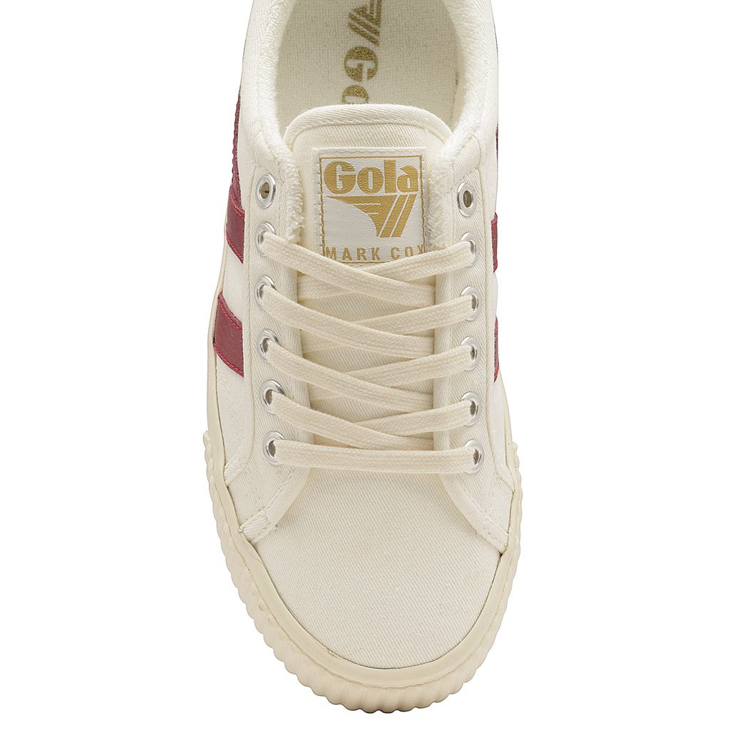 Gola Vegan Classics Tennis Mark Cox Sneakers Bílé Tmavě Červené CZ | JGXC-30847